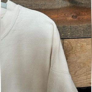 Lands End Mens Canvas Texture Crewneck Sweatshirt size Large